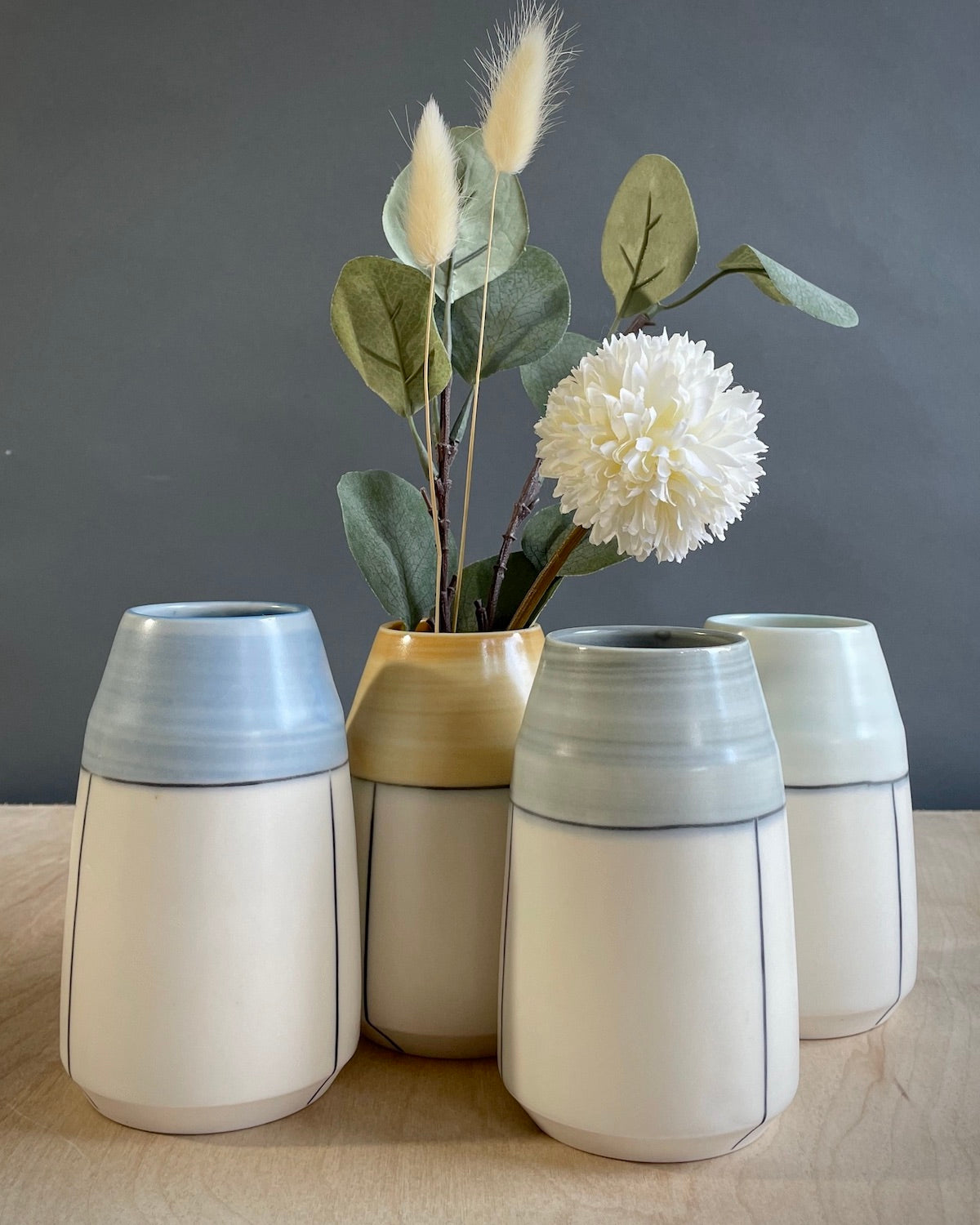 Small Vase - Line & Color Block